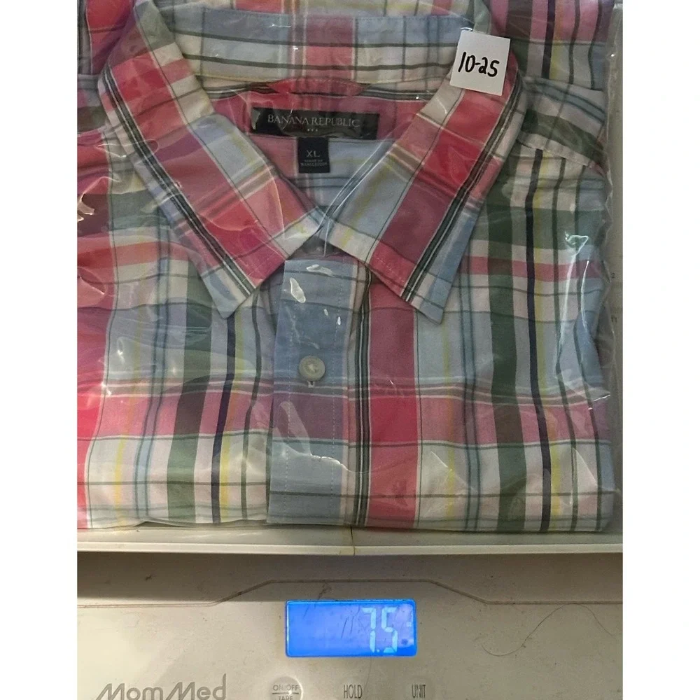 Banana Republic Shirt Mens Extra Large Bring Colorful Cotton Casual‎ Beach